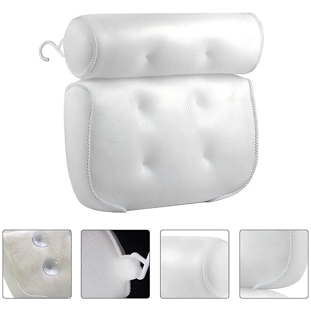 Raxiva-relaxing bath cushion headrest back pillow bathtub