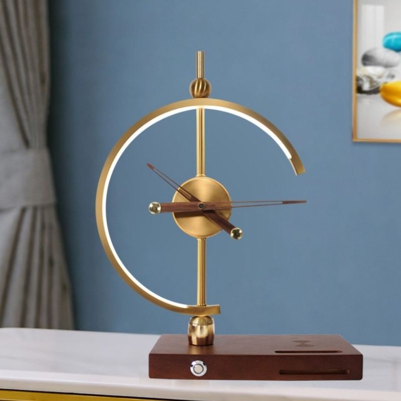 Raxiva-luxlamp horloge elegante recharge sans fil