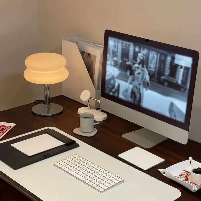 Raxiva-lampe chevet minimaliste verre charme retro elegance intemporelle