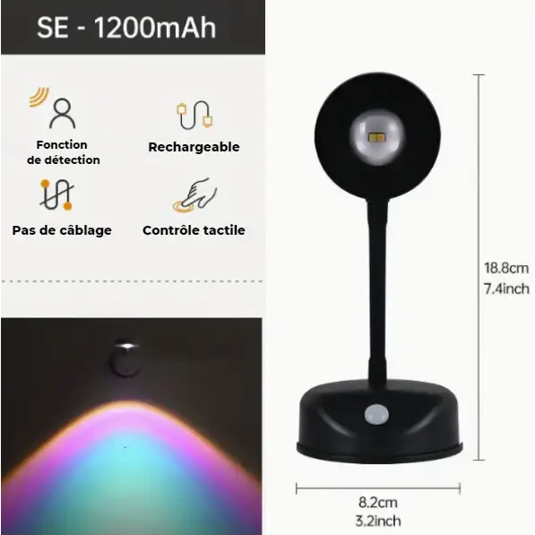 Raxiva-lampe murale led avec capteur de mouvement