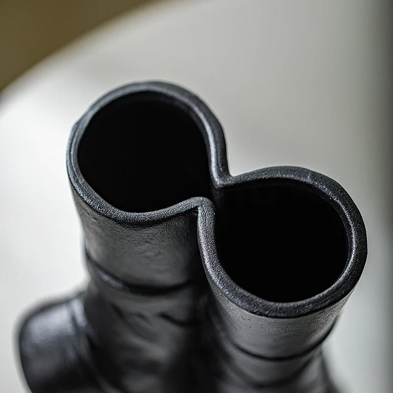 Raxiva-nordic ceramic ballet shoes vase elegant sculpture home decor flower arrangements