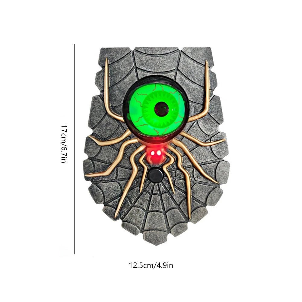 Raxiva-one eyed halloween doorbell decoration luminous eyeball spider bell