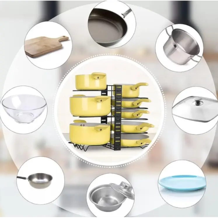 Raxiva-organisateurs casseroles poeles ajustables