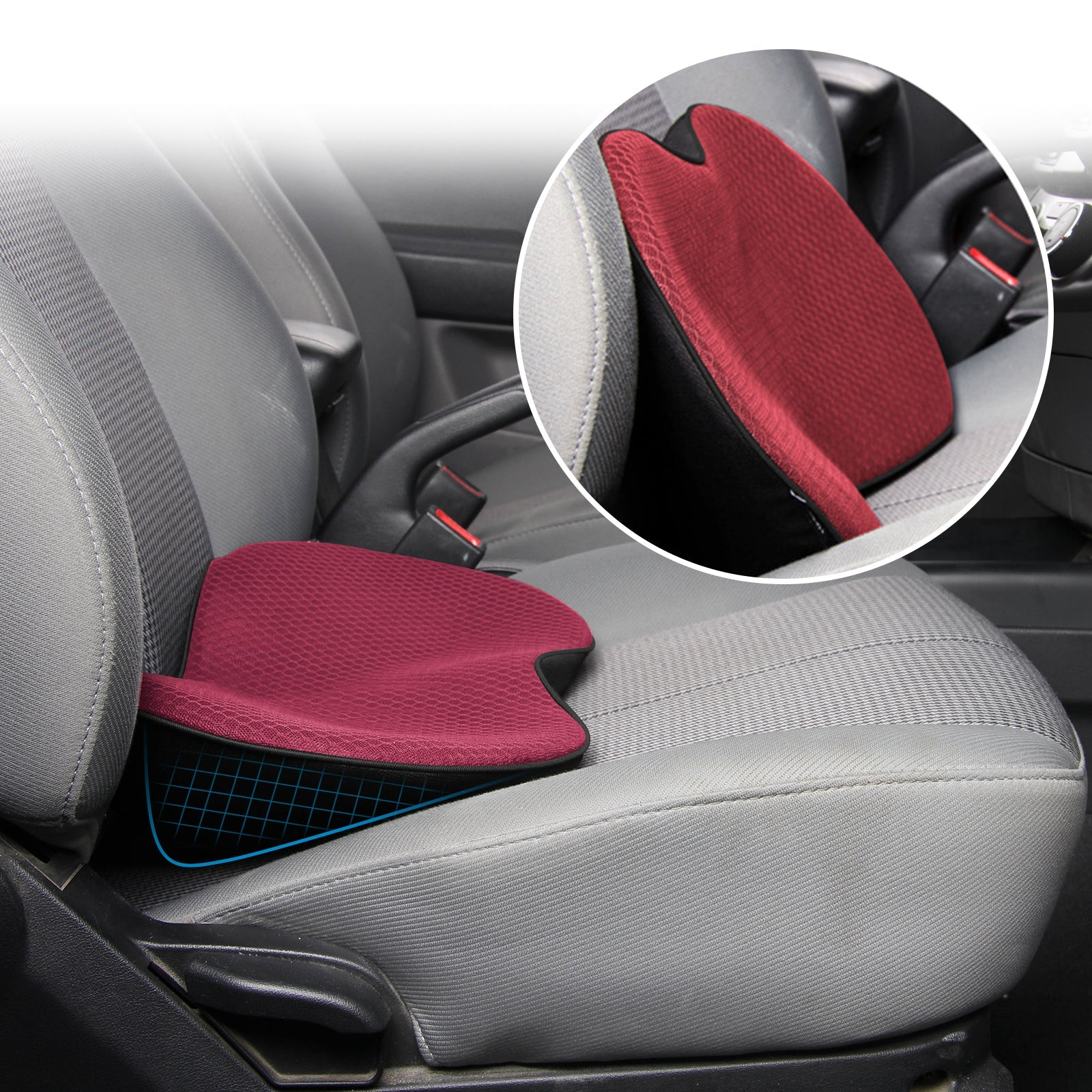 Raxiva-car booster seat cushion for adults