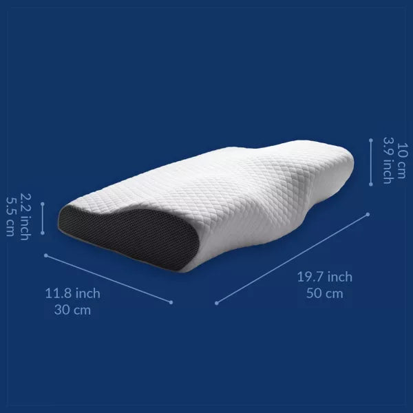 Raxiva-contoured orthopedic memory foam pillow neck pain