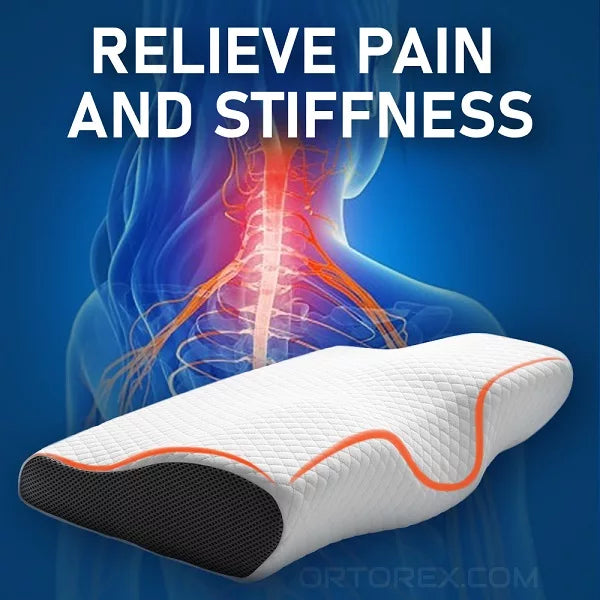 Raxiva-contoured orthopedic memory foam pillow neck pain