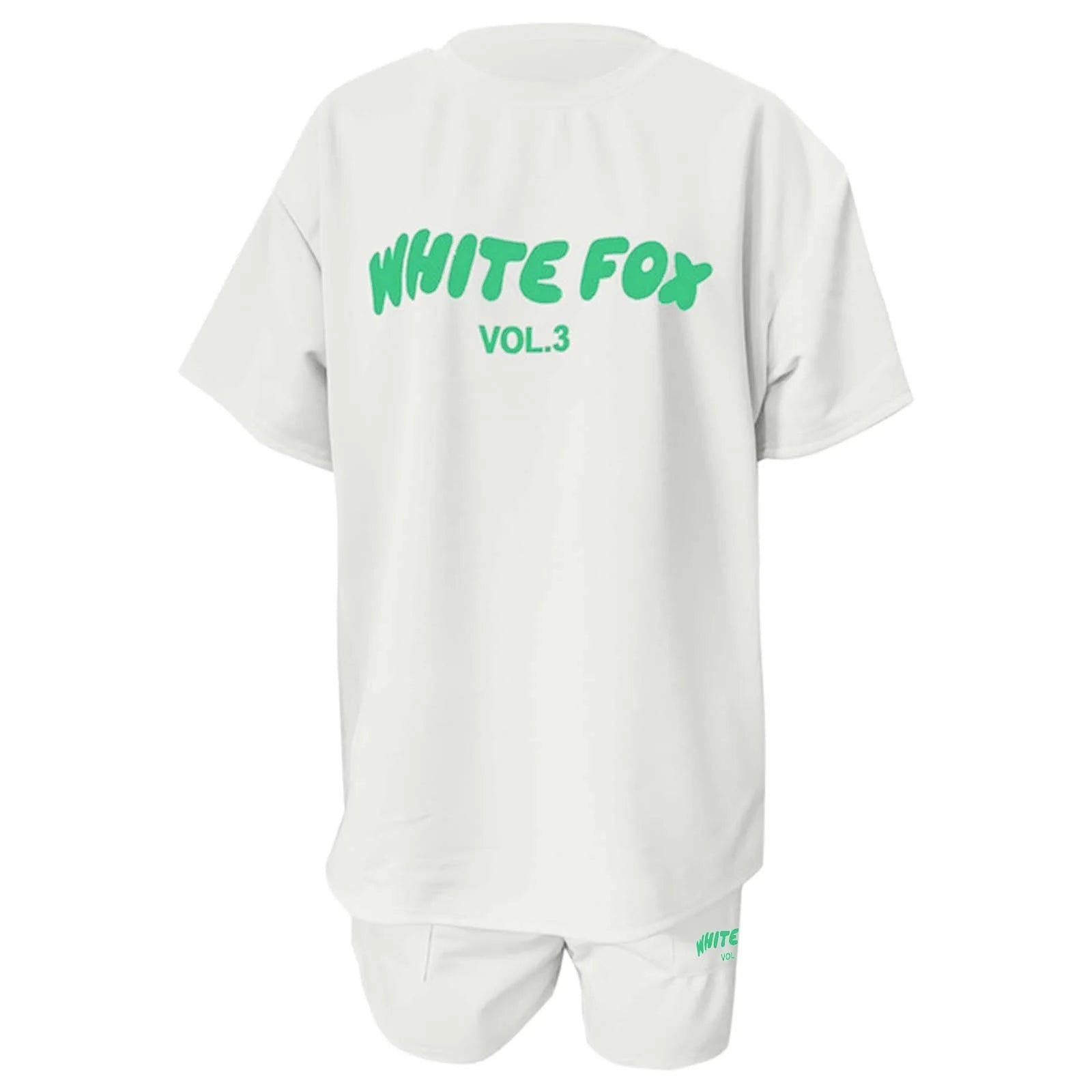 Raxiva-sporty casual loose printed t shirt shorts spring chic two piece set women