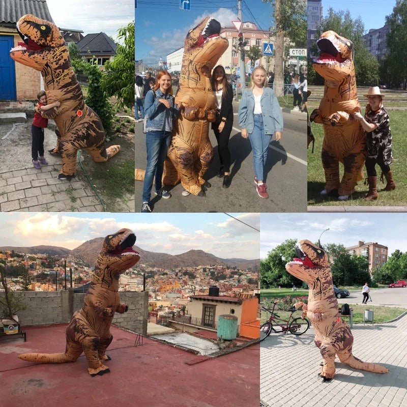 Raxiva-unique adult t rex inflatable costume party outfit