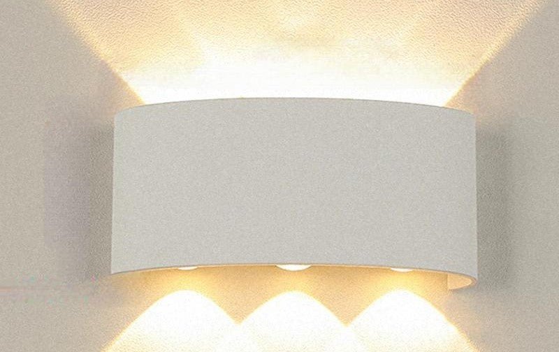 Raxiva-waterproof led outdoor wall lamps aluminum light indoor outdoor ambiance living room patio decor